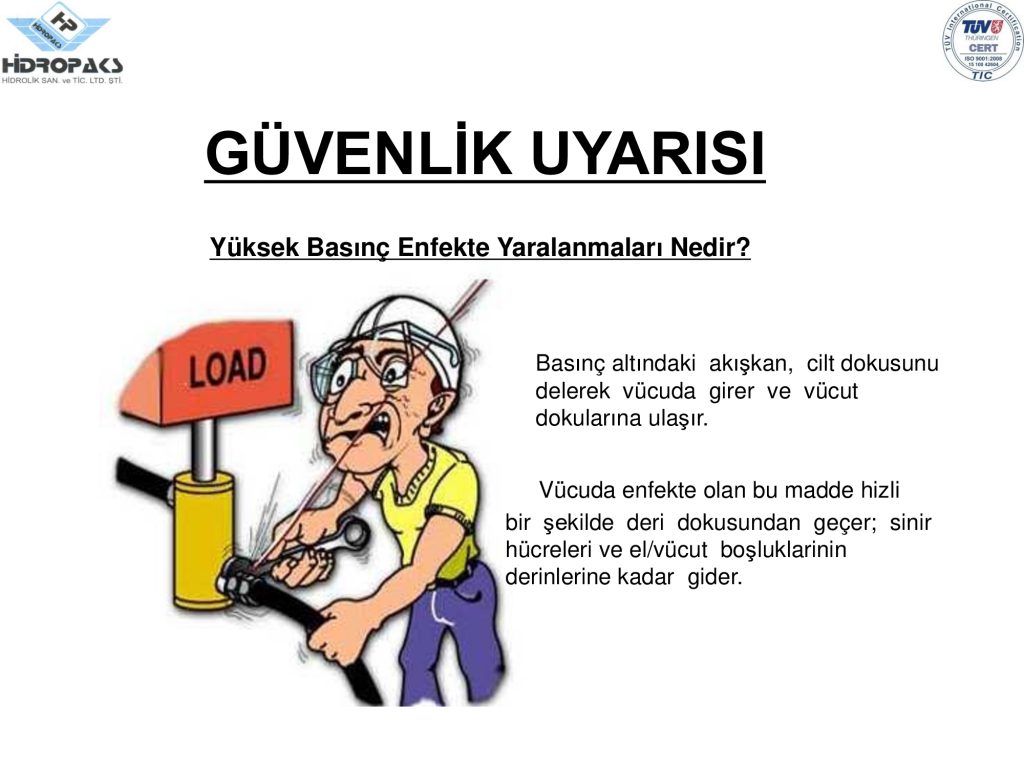 hydraulix iş güvenliği