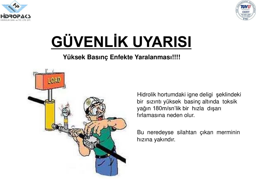 hydraulix iş güvenliği