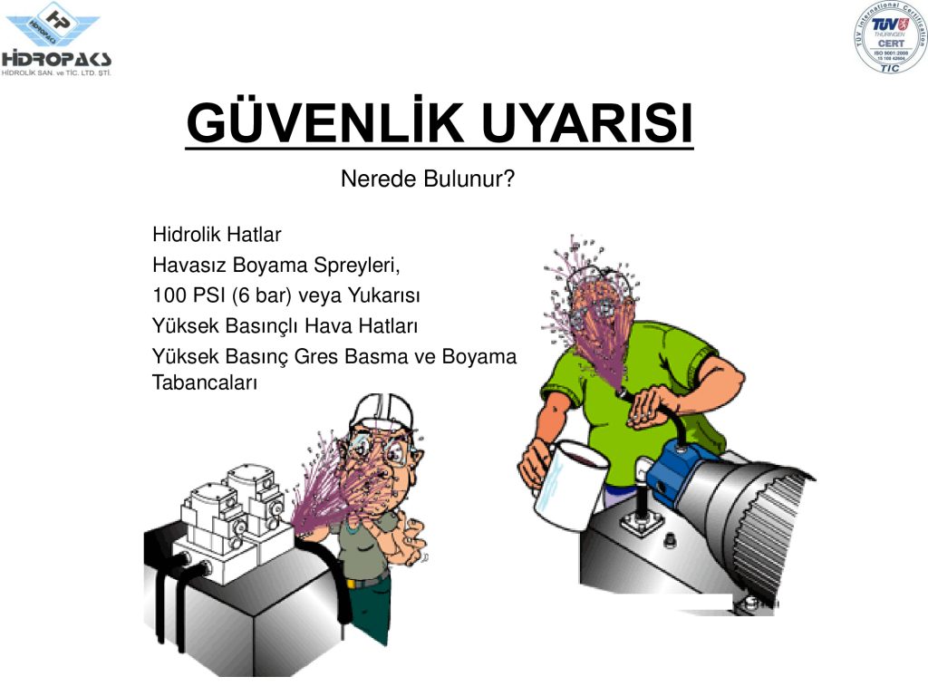 hydraulix iş güvenliği